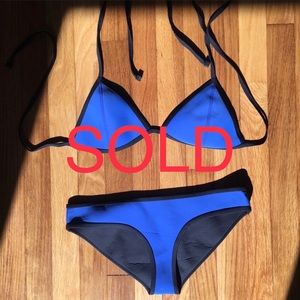 SOLD — Malibu Blue Classic Triangl Bikini